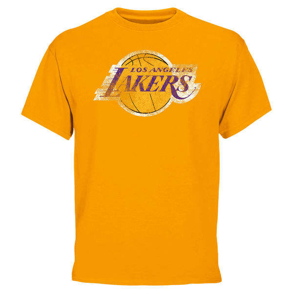 NBA Men Los Angeles Lakers Big Tall Team TShirt Gold->nba t-shirts->Sports Accessory